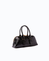 Escape Bag Horizontal small handbag in new shiny leather - Black | Pinko