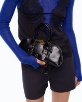 Escape Bag Horizontal small handbag in new shiny leather - Black | Pinko