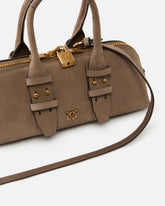 Small Escape Bag in leather - Beige | Pinko