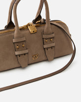 Kleine Escape Bag aus Leder - Beige | Pinko