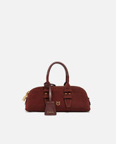 Small Escape Bag in leather - Burgundy | Pinko
