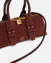 Small Escape Bag in leather - Burgundy | Pinko