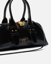 Escape Bag small handbag in patent-effect leather - | Pinko