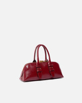 Kleine Handtasche Escape Bag Horizontal aus Narbenleder - Rot | Pinko