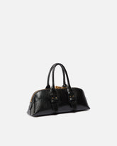 Escape Bag Horizontal small handbag in tumbled leather - Black | Pinko