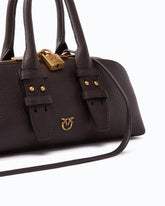 Kleine Handtasche Escape Bag Horizontal aus Narbenleder - | Pinko
