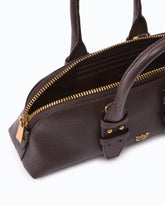 Kleine Handtasche Escape Bag Horizontal aus Narbenleder - | Pinko