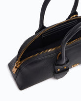 Kleine Handtasche Escape Bag Horizontal aus Narbenleder - Schwarz | Pinko