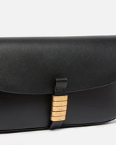 Saddle Flat medium shoulder bag in leather - | Pinko
