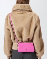 Leather Mini Double Bag with shoulder strap - | Pinko