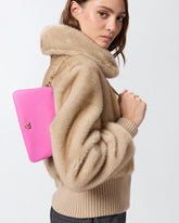 Leather Mini Double Bag with shoulder strap - | Pinko