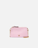 Leather Mini Double Bag with shoulder strap - | Pinko