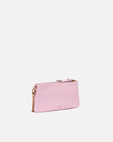 Kleine Umhängetasche Mini Double Bag aus Leder mit Schulterriemen - Hellrosa | Pinko