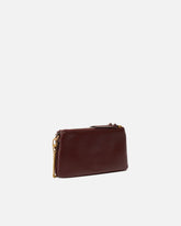 Leather Mini Double Bag with shoulder strap - | Pinko