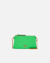 Leather Mini Double Bag with shoulder strap - | Pinko