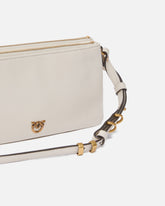 Kleine Umhängetasche Mini Double Bag aus Leder mit Schulterriemen - | Pinko
