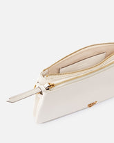 Kleine Umhängetasche Mini Double Bag aus Leder mit Schulterriemen - | Pinko