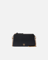Kleine Umhängetasche Mini Double Bag aus Leder mit Schulterriemen - | Pinko