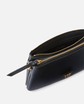 Kleine Umhängetasche Mini Double Bag aus Leder mit Schulterriemen - | Pinko