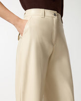 Soft touch leather-effect balloon trousers - | Pinko