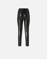 Stretch leather-effect leggings - | Pinko