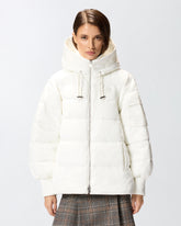 Technical canvas jacket with hood - | Pinko