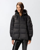 Technical canvas jacket with hood - | Pinko