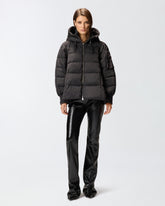 Technical canvas jacket with hood - | Pinko