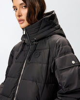 Technical canvas jacket with hood - | Pinko