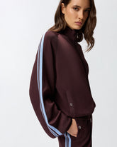 Zipped sweatshirt with Love Birds logo - | Pinko