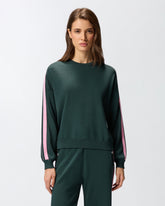 Sporty sweatshirt with Love Birds logo - | Pinko