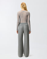 Crew-neck sweater with sequins - | Pinko