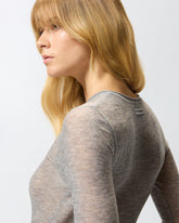 Crew-neck sweater with sequins - | Pinko