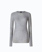 Crew-neck sweater with sequins - Grey | Pinko