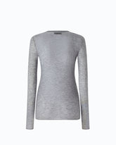Crew-neck sweater with sequins - Grey | Pinko