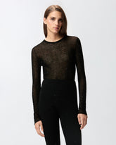 Crew-neck sweater with sequins - | Pinko