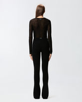 Crew-neck sweater with sequins - | Pinko