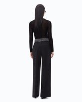Crew-neck sweater with sequins - Black | Pinko