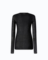 Crew-neck sweater with sequins - | Pinko