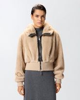 Faux fur bomber jacket - | Pinko