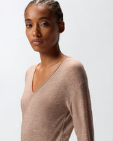 Pullover mit V-Ausschnitt und Pailletten - | Pinko