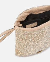 Baby Slouchy Bag fully rhinestoned shoulder pouch - | Pinko