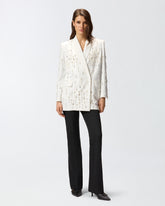 Blazer mit Kristallen und Perlen - | Pinko