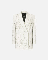 Blazer mit Kristallen und Perlen - | Pinko