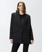 Blazer mit Kristallen und Perlen - | Pinko
