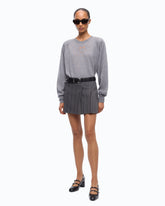 Sweater with Love Birds logo - Grey | Pinko