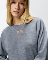 Sweater with Love Birds logo - | Pinko