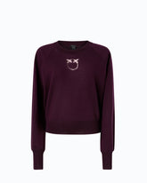 Sweater with Love Birds logo - | Pinko
