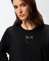 Sweater with Love Birds logo - | Pinko