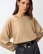 Pullover mit Rundhalsausschnitt und langen Ärmeln - | Pinko